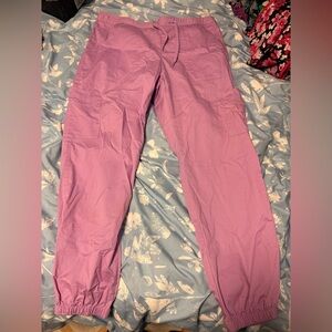 Bundle of 2 pink and purple scrub pants